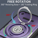 For Oppo Reno15 Pro Max 5G (Global)  /  Reno15 Pro 5G (China) Case with Slide Camera Cover Ring Kickstand PC + TPU Phone Shell