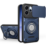 For Oppo Reno15 Pro Max 5G (Global)  /  Reno15 Pro 5G (China) Case with Slide Camera Cover Ring Kickstand PC + TPU Phone Shell