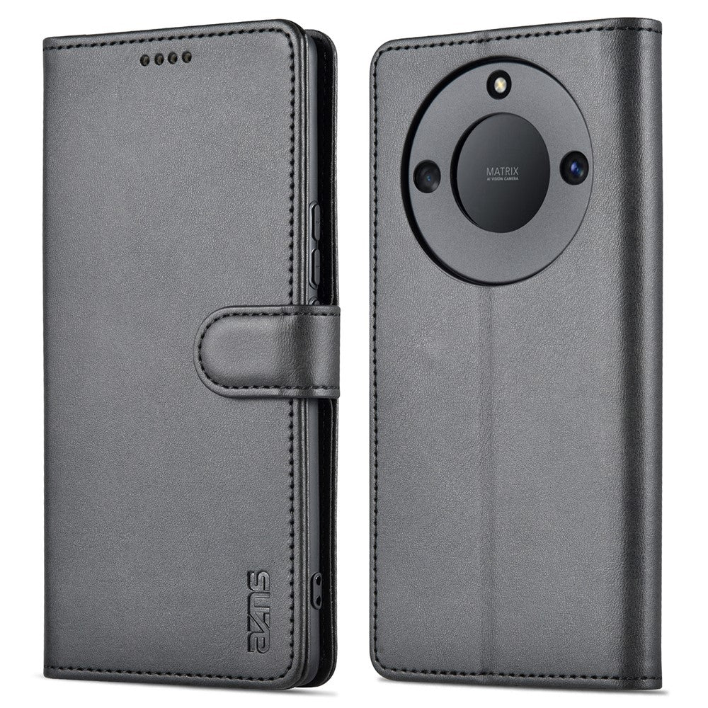 AZNS For Honor X40 5G Phone Protective Flip Cover Shockproof PU Leather + TPU Interior Case with Stand