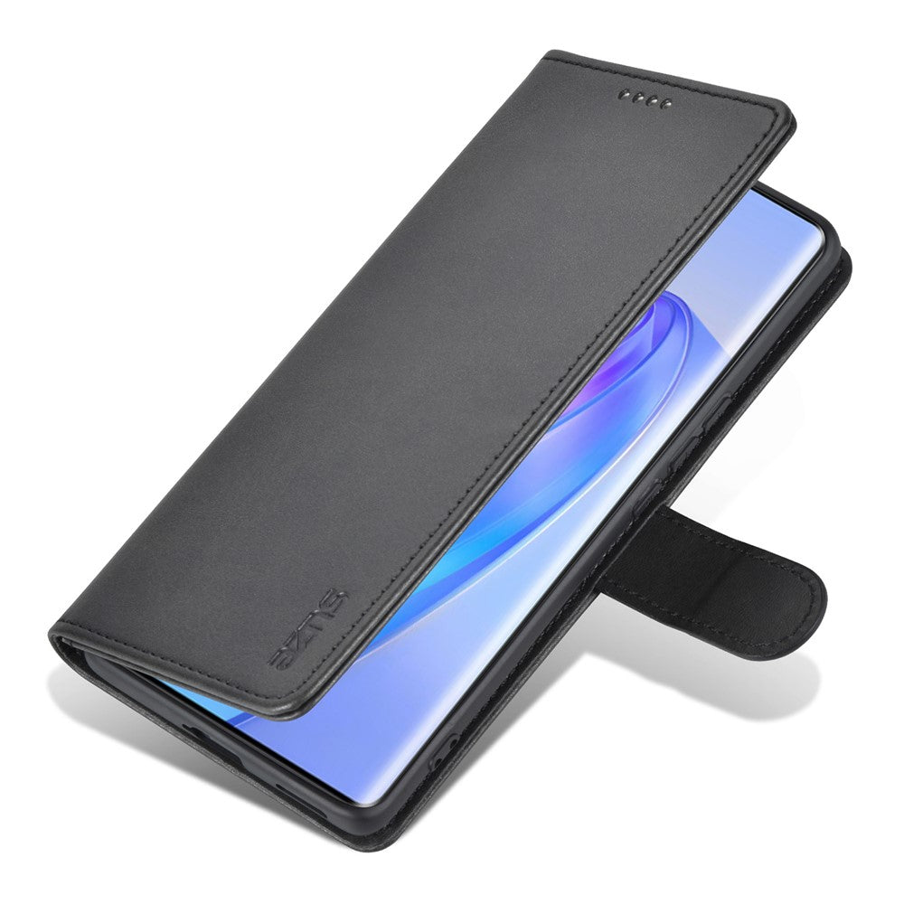 AZNS For Honor X40 5G Phone Protective Flip Cover Shockproof PU Leather + TPU Interior Case with Stand