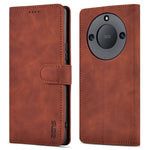 AZNS For Honor X40 5G Phone Protective Flip Cover Shockproof PU Leather + TPU Interior Case with Stand