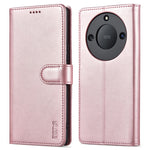 AZNS For Honor X40 5G Phone Protective Flip Cover Shockproof PU Leather + TPU Interior Case with Stand