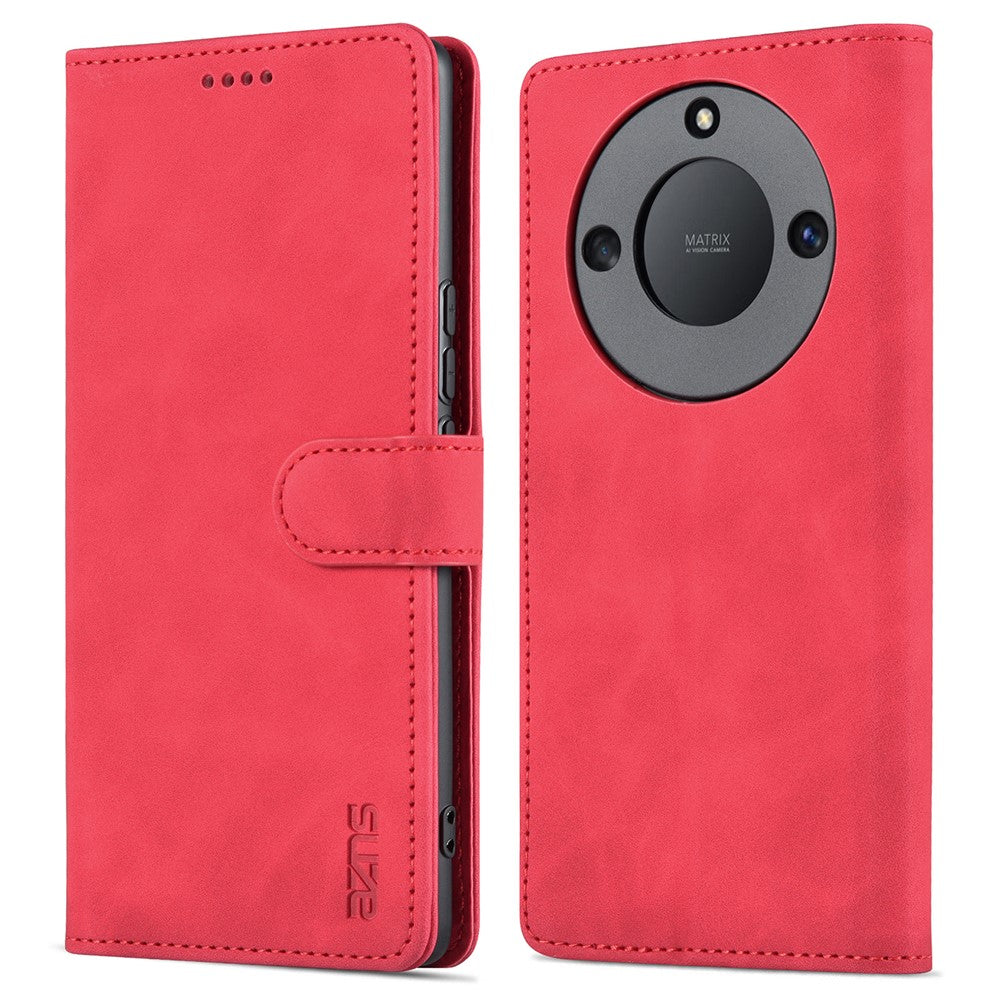 AZNS For Honor X40 5G Phone Protective Flip Cover Shockproof PU Leather + TPU Interior Case with Stand