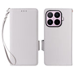 For Xiaomi 17T Case Litchi Texture Wallet Leather Phone Cover with Wrist Strap