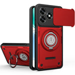 Til Honor X5c Plus 4G / X5c 4G Etui med Skydende Kameradæksel Ring Kickstand PC + TPU Telefoncover