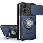 Til Honor X5c Plus 4G / X5c 4G Etui med Skydende Kameradæksel Ring Kickstand PC + TPU Telefoncover