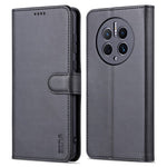AZNS For Huawei Mate 50 Pro 4G Anti-fall Phone Protective Flip Cover PU Leather + TPU Interior Case with Stand