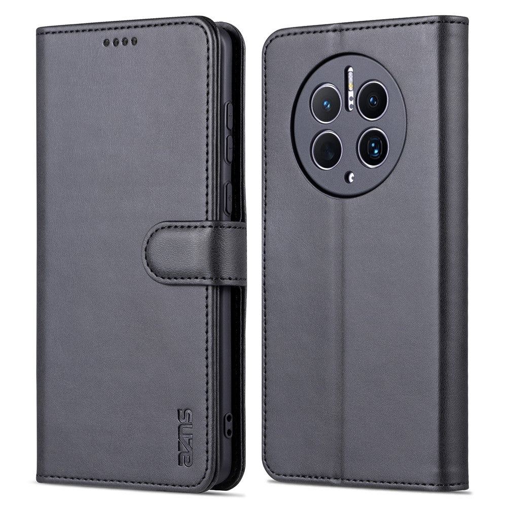 AZNS For Huawei Mate 50 Pro 4G Anti-fall Phone Protective Flip Cover PU Leather + TPU Interior Case with Stand