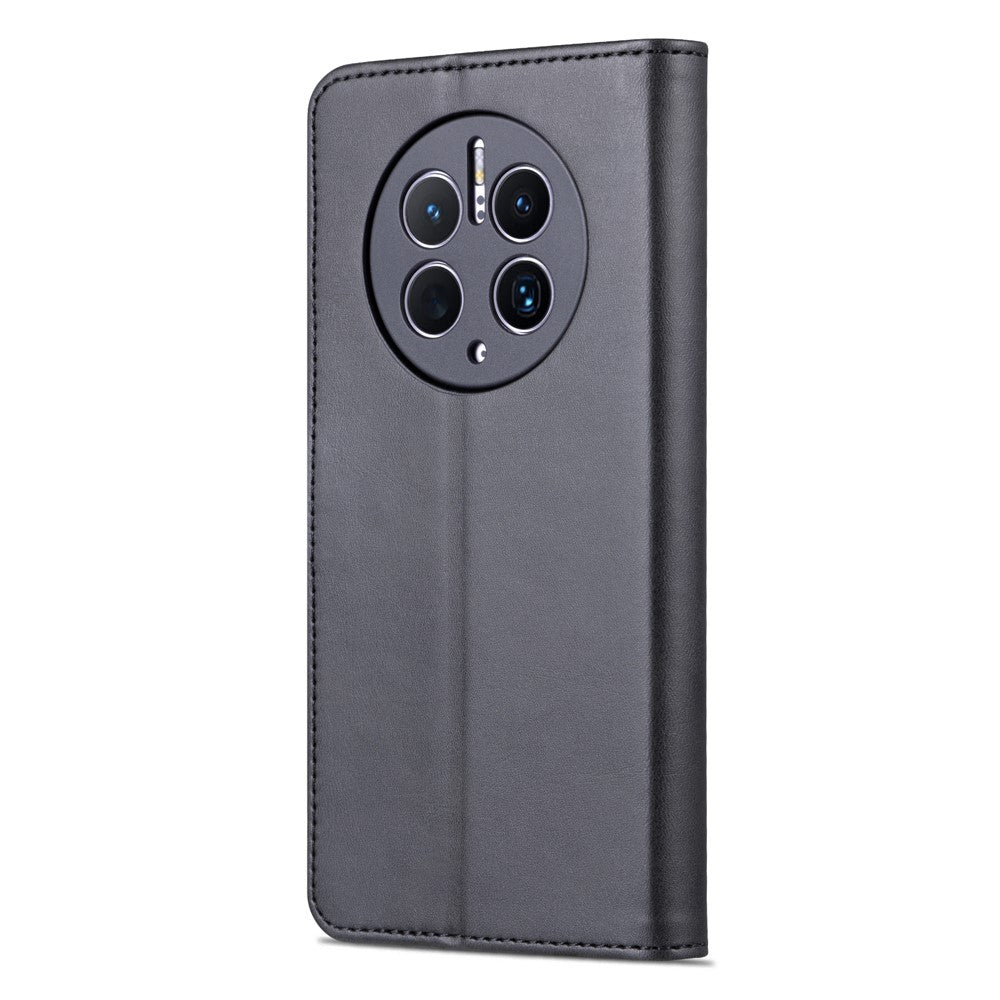 AZNS For Huawei Mate 50 Pro 4G Anti-fall Phone Protective Flip Cover PU Leather + TPU Interior Case with Stand