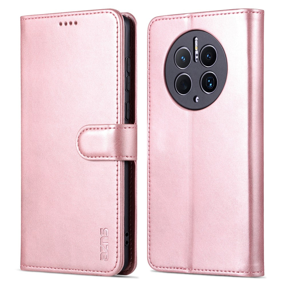 AZNS For Huawei Mate 50 Pro 4G Anti-fall Phone Protective Flip Cover PU Leather + TPU Interior Case with Stand