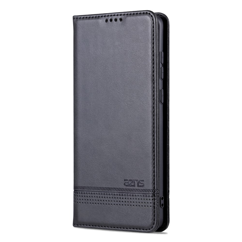 AZNS Til Huawei Mate 50 4G Overflade i Koskind Tekstur Stående Telefoncover PU Læder Magnetisk Auto-absorberet Folio Flip Pung Cover