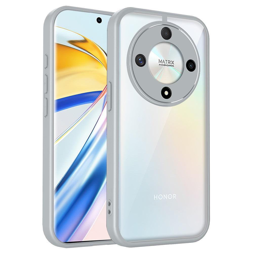 Magnetic Case For Honor X70 5G / X9d 5G / Magic8 Lite 5G Transparent PC + TPU Shockproof Skin-friendly Phone Cover