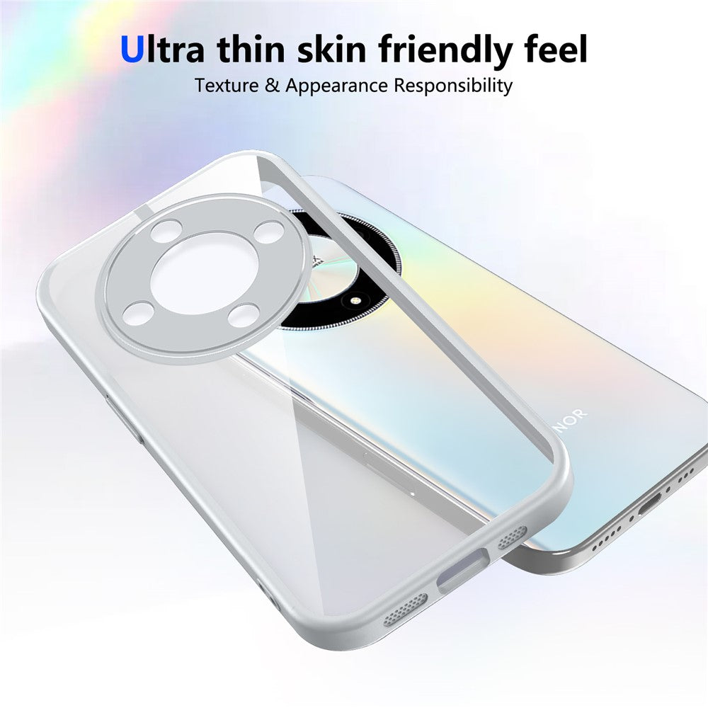 Magnetic Case For Honor X70 5G / X9d 5G / Magic8 Lite 5G Transparent PC + TPU Shockproof Skin-friendly Phone Cover