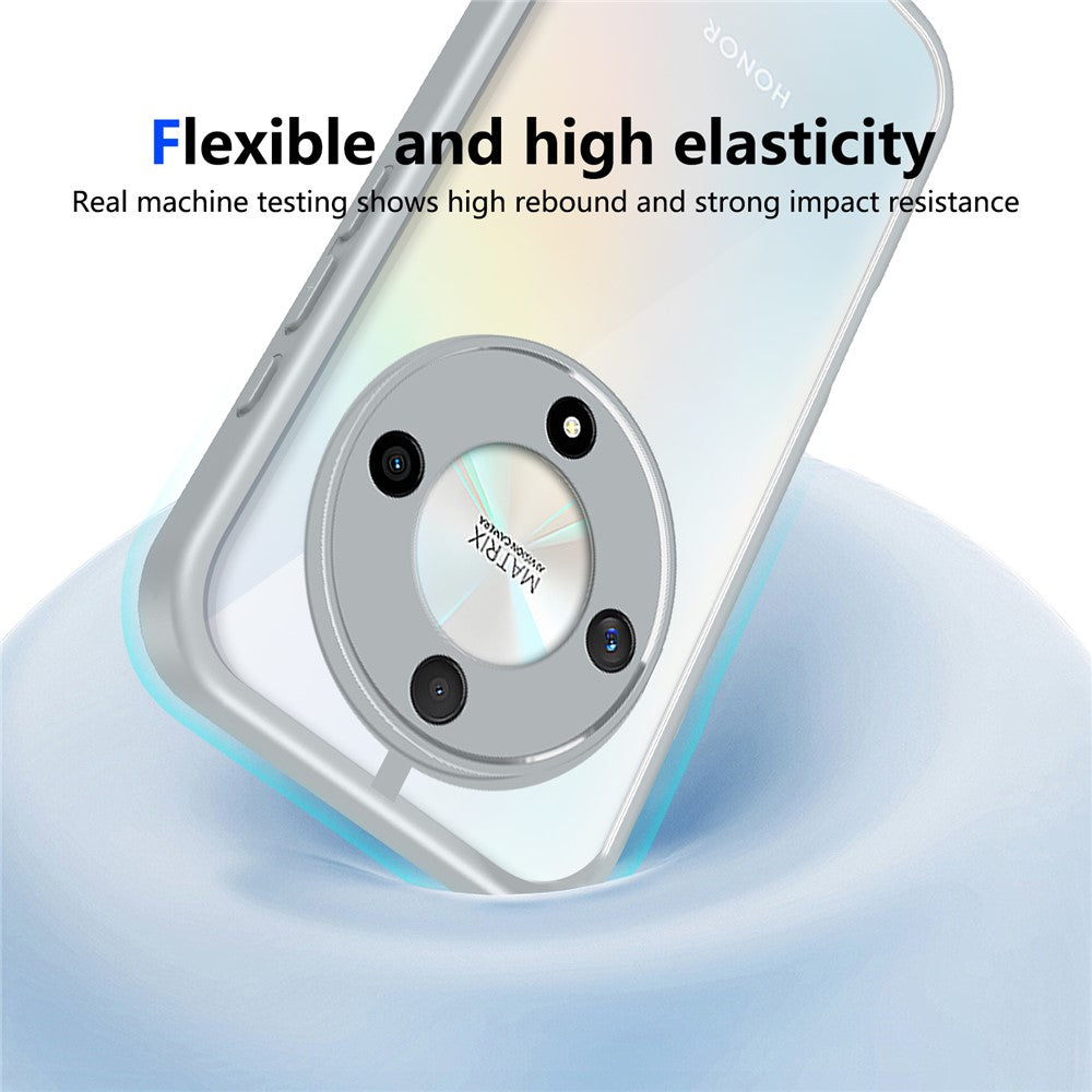 Magnetic Case For Honor X70 5G / X9d 5G / Magic8 Lite 5G Transparent PC + TPU Shockproof Skin-friendly Phone Cover