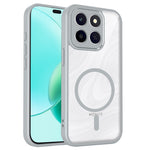 For Honor X8c 4G Magnetic Case Transparent PC + TPU Shockproof Skin-friendly Phone Cover