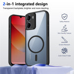 For Xiaomi Redmi 15a 5G Magnetic Case Transparent PC + TPU Shockproof Skin-friendly Phone Cover