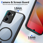 For Xiaomi Redmi 15a 5G Magnetic Case Transparent PC + TPU Shockproof Skin-friendly Phone Cover