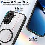 For Xiaomi Poco X8 Pro 5G / Redmi Turbo 5 5G Magnetic Case Transparent PC + TPU Shockproof Skin-friendly Phone Cover