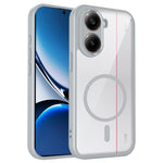 For Xiaomi Poco X8 Pro 5G / Redmi Turbo 5 5G Magnetic Case Transparent PC + TPU Shockproof Skin-friendly Phone Cover