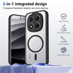 Magnetic Case For Xiaomi Redmi Note 15 4G (Global) / Note 15 5G (Global) / Poco M8 5G Transparent PC + TPU Shockproof Skin-friendly Phone Cover