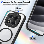Magnetic Case For Xiaomi Redmi Note 15 4G (Global) / Note 15 5G (Global) / Poco M8 5G Transparent PC + TPU Shockproof Skin-friendly Phone Cover