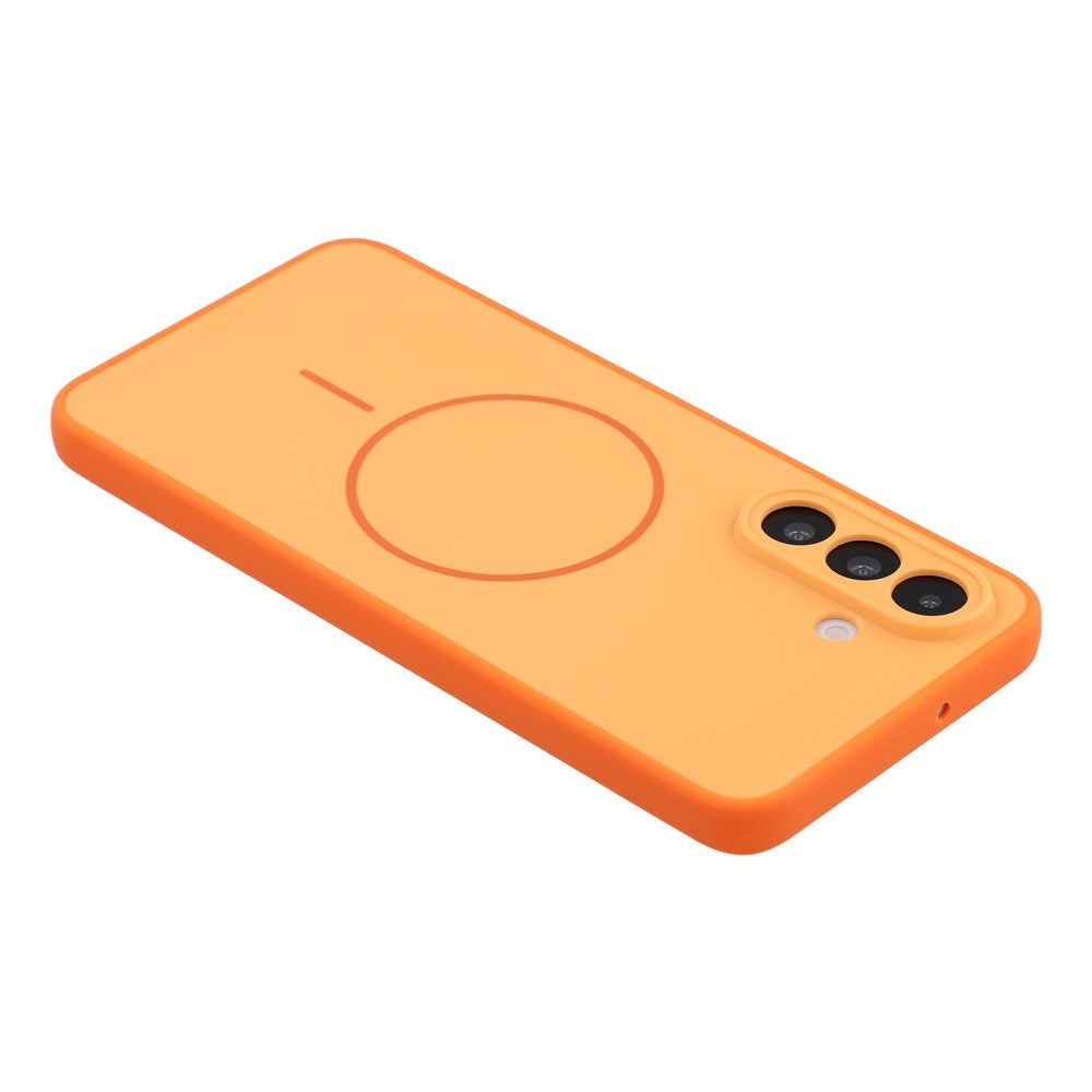 For Samsung Galaxy A26 5G Magnetic Case TPU + PC Shockproof Phone Cover with Electroplated Buttons