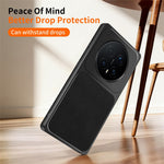 WANLONFENG XYP Series for Honor Magic8 Pro 5G Case Lambskin Texture Shockproof PC TPU Hybrid Protective Cover with 2Pcs Tempered Glass Film