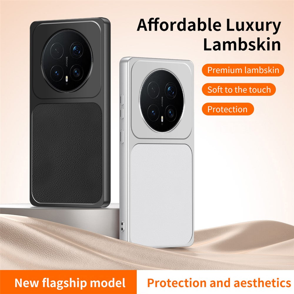 WANLONFENG XYP Series for Honor Magic8 Pro 5G Case Lambskin Texture Shockproof PC TPU Hybrid Protective Cover with 2Pcs Tempered Glass Film