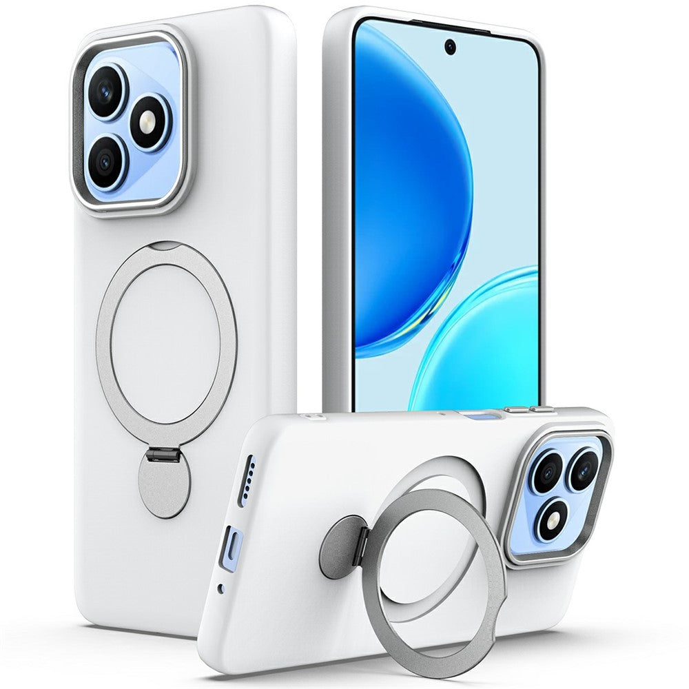 Magnetisk Cover til Honor X5c 4G / X5c Plus 4G / X5d 4G / X5d Plus 4G / Play10A 4G Roterende Ring Kickstand TPU + PC Bagcover