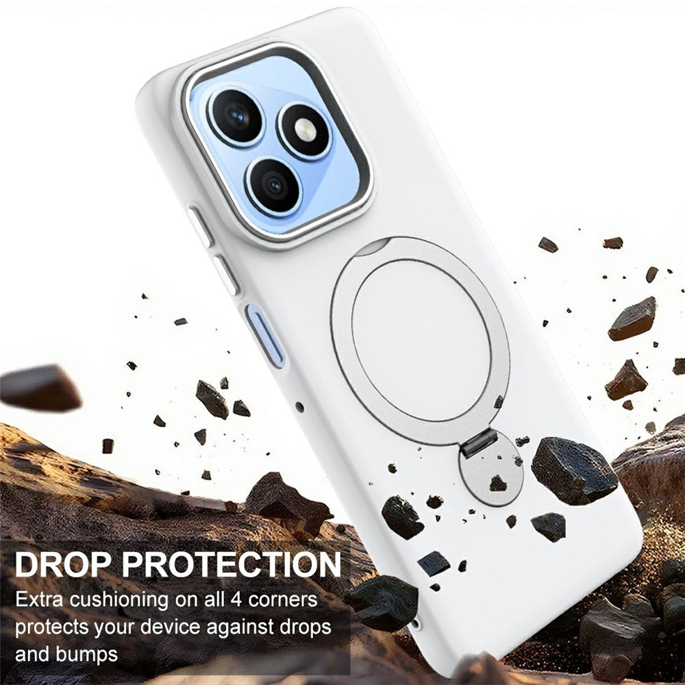 Magnetisk Cover til Honor X5c 4G / X5c Plus 4G / X5d 4G / X5d Plus 4G / Play10A 4G Roterende Ring Kickstand TPU + PC Bagcover