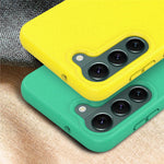 For Samsung Galaxy S23  Wheat Straw+TPU Cell Phone Shell Bump Proof Matte Mobile Phone Case