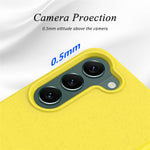 For Samsung Galaxy S23  Wheat Straw+TPU Cell Phone Shell Bump Proof Matte Mobile Phone Case