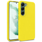 For Samsung Galaxy S23  Wheat Straw+TPU Cell Phone Shell Bump Proof Matte Mobile Phone Case
