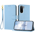 For Xiaomi Redmi A7 Pro 4G (171.56mm) / Poco C85x 5G Leather Case Litchi Texture Wallet Stand Anti Drop Phone Cover with Wrist Strap