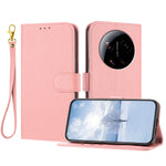 For Xiaomi 17 Ultra 5G Leather Case Litchi Texture Wallet Stand Anti Drop Phone Cover with Wrist Strap