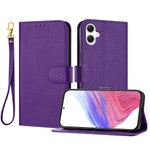 Samsung Galaxy A08 5G / A08 4G / A07 5G / A07 4G / A07s 4G / A06 5G / A06 4G Läderfodral Litchitextur Plånboksfodral med stativ, fallskydd och handledsrem