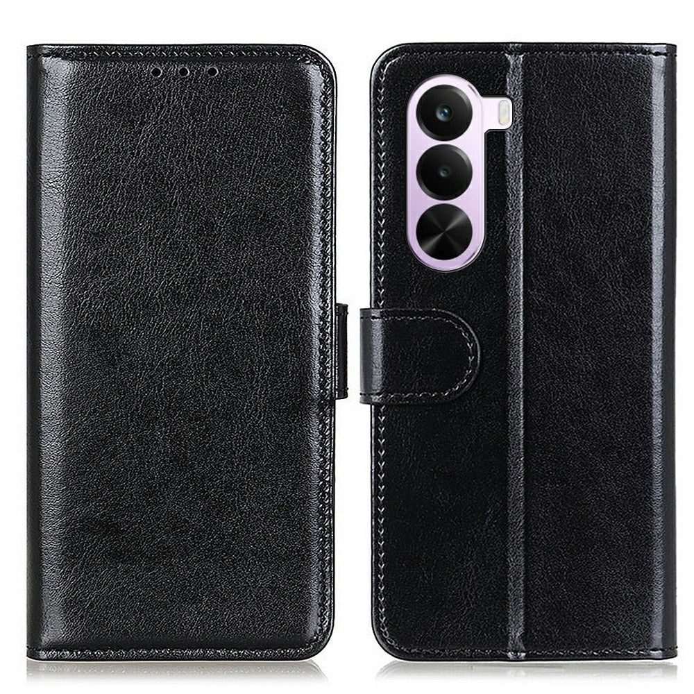 For OnePlus Nord CE6 Lite 5G Case Crazy Horse Texture PU Leather Phone Stand Cover