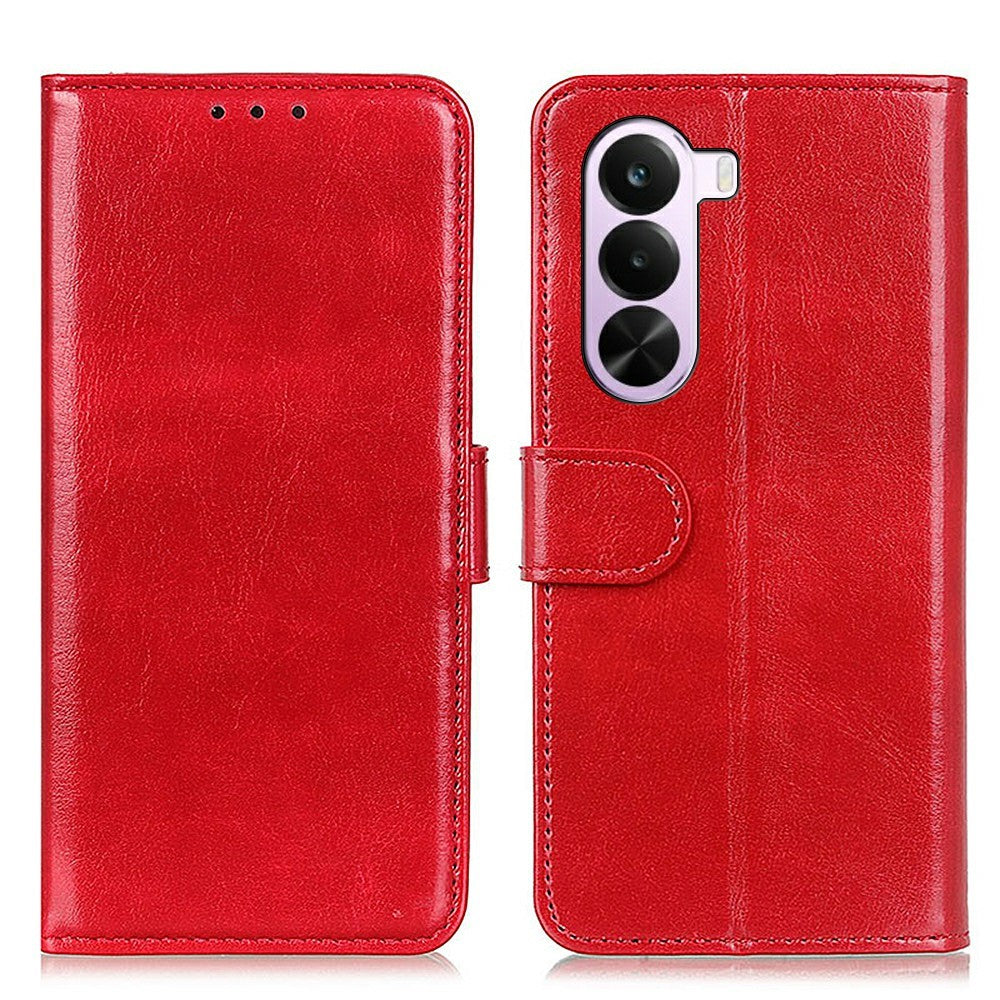 For OnePlus Nord CE6 Lite 5G Case Crazy Horse Texture PU Leather Phone Stand Cover