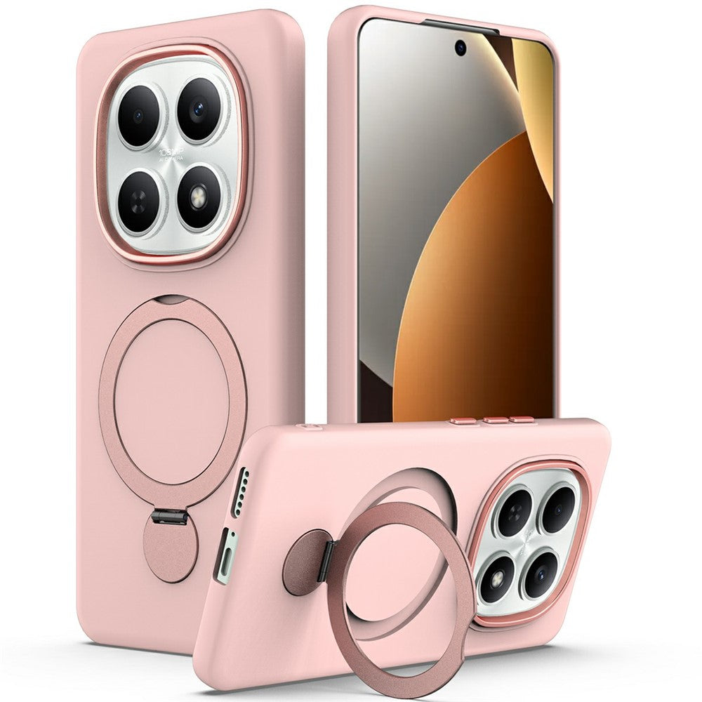 For Xiaomi Redmi Note 15 4G (Global)  /  15 5G (Global)  /  Poco M8 5G Magnetic Case Rotating Ring Kickstand TPU + PC Back Cover