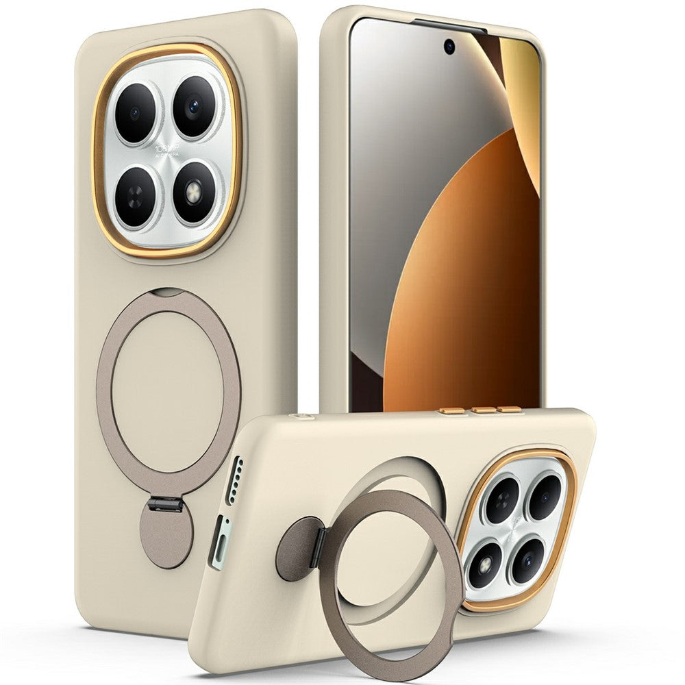 For Xiaomi Redmi Note 15 4G (Global)  /  15 5G (Global)  /  Poco M8 5G Magnetic Case Rotating Ring Kickstand TPU + PC Back Cover