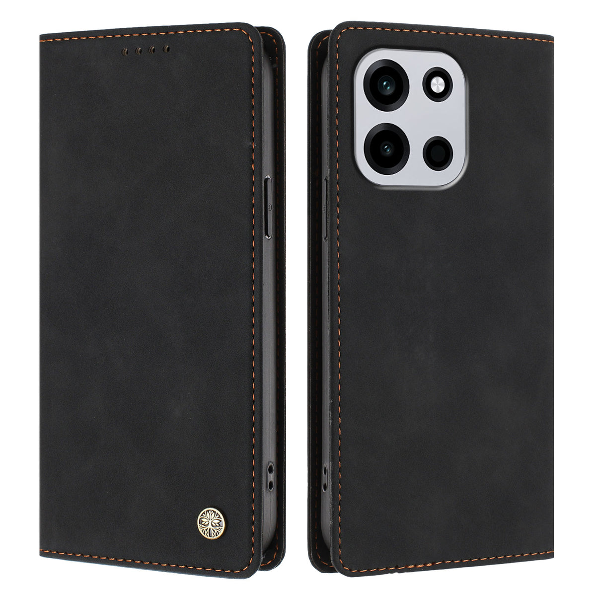HX RFID-blokerende læderpung med flip-etui til OnePlus Nord CE6 5G / Nord 6 5G / Turbo 6V 5G / Turbo 6 5G