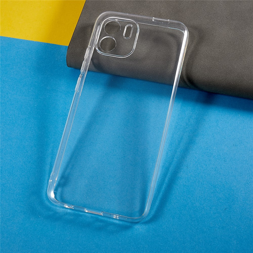 Xiaomi Redmi A1 4G / A2 4G 2,0 mm tjockt vattenstämpelfritt TPU-mobilskal fallskyddande genomskinligt mobilmobilfodral