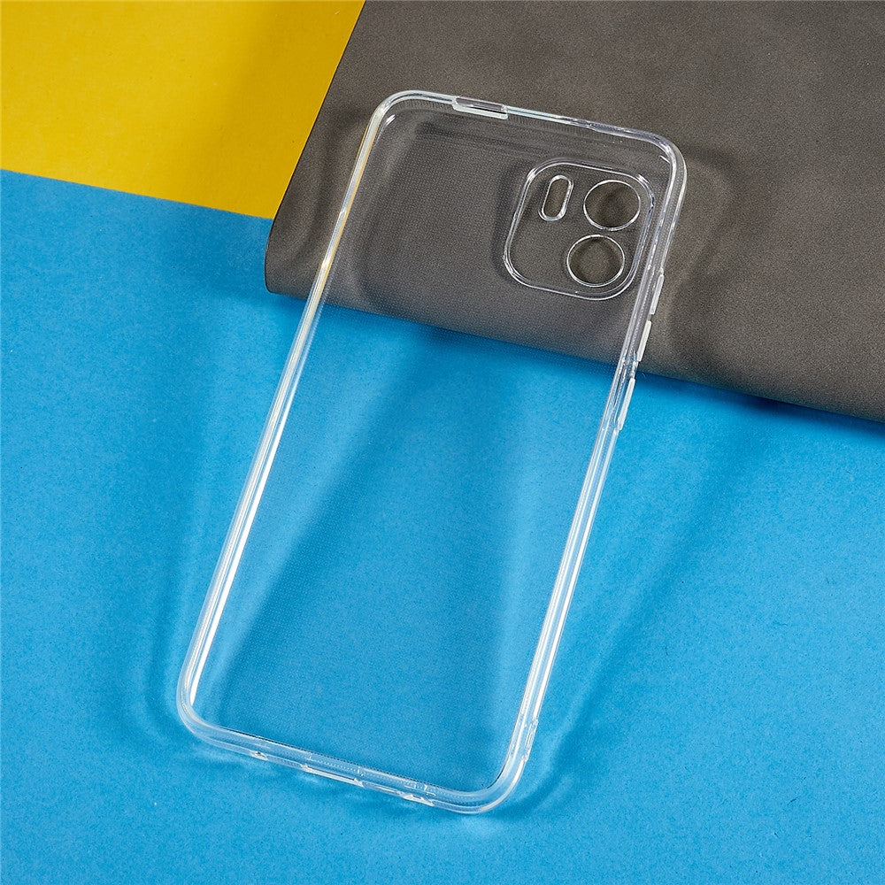 Xiaomi Redmi A1 4G / A2 4G 2,0 mm tjockt vattenstämpelfritt TPU-mobilskal fallskyddande genomskinligt mobilmobilfodral