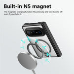 ABEEL for Huawei Pura X Max Matte Magnetic Case Hinge Design Shockproof TPU + PC Cover