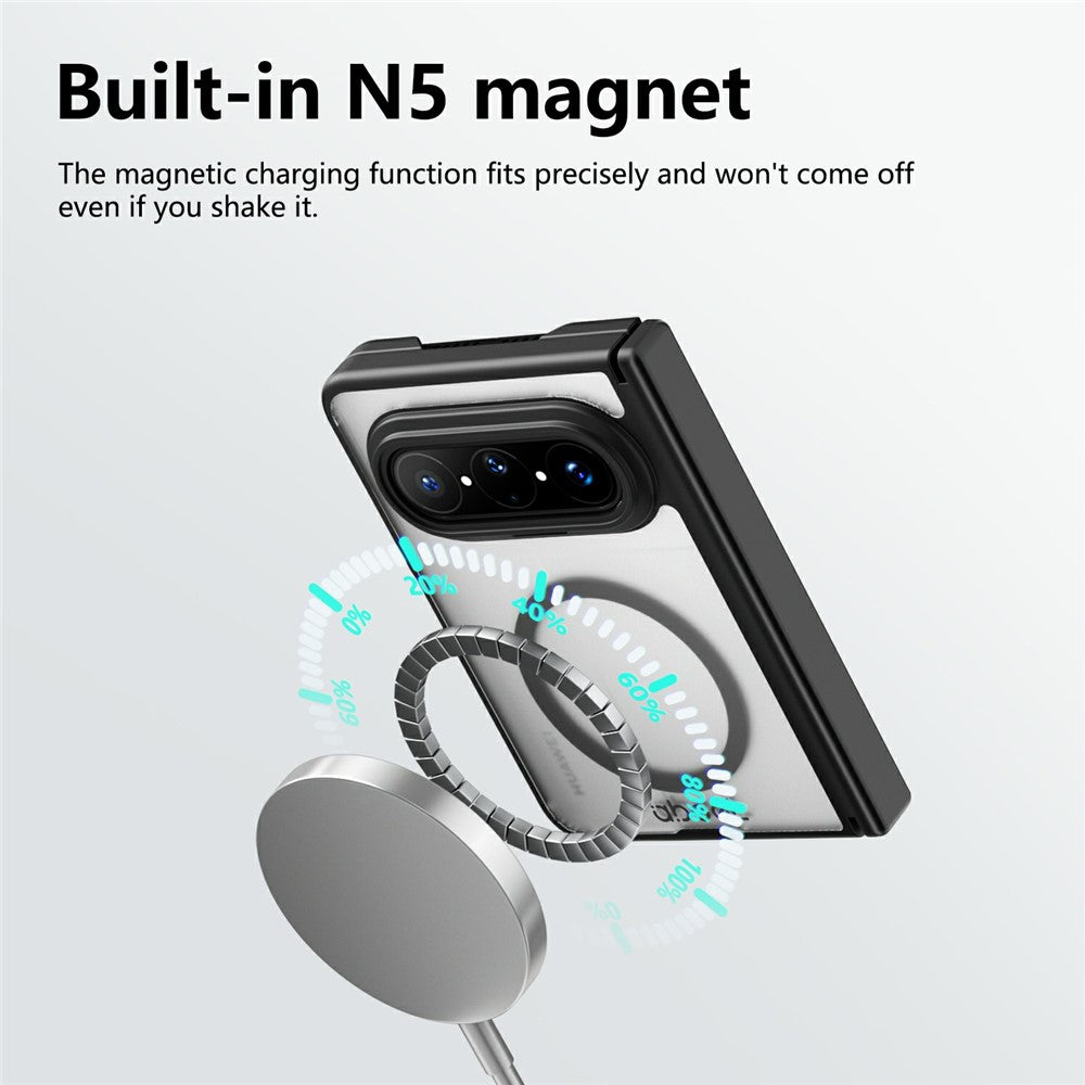 ABEEL for Huawei Pura X Max Matte Magnetic Case Hinge Design Shockproof TPU + PC Cover