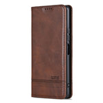 AZNS For Honor Play 80 Plus 5G Case Cowhide Texture PU Leather Wallet Phone Cover