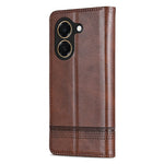 AZNS For Honor Play 80 Plus 5G Case Cowhide Texture PU Leather Wallet Phone Cover