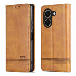 AZNS For Honor Play 80 Plus 5G Case Cowhide Texture PU Leather Wallet Phone Cover