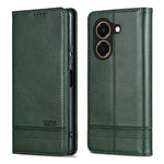AZNS For Honor Play 80 Plus 5G Case Cowhide Texture PU Leather Wallet Phone Cover