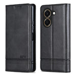 AZNS For Honor Play 80 Plus 5G Case Cowhide Texture PU Leather Wallet Phone Cover
